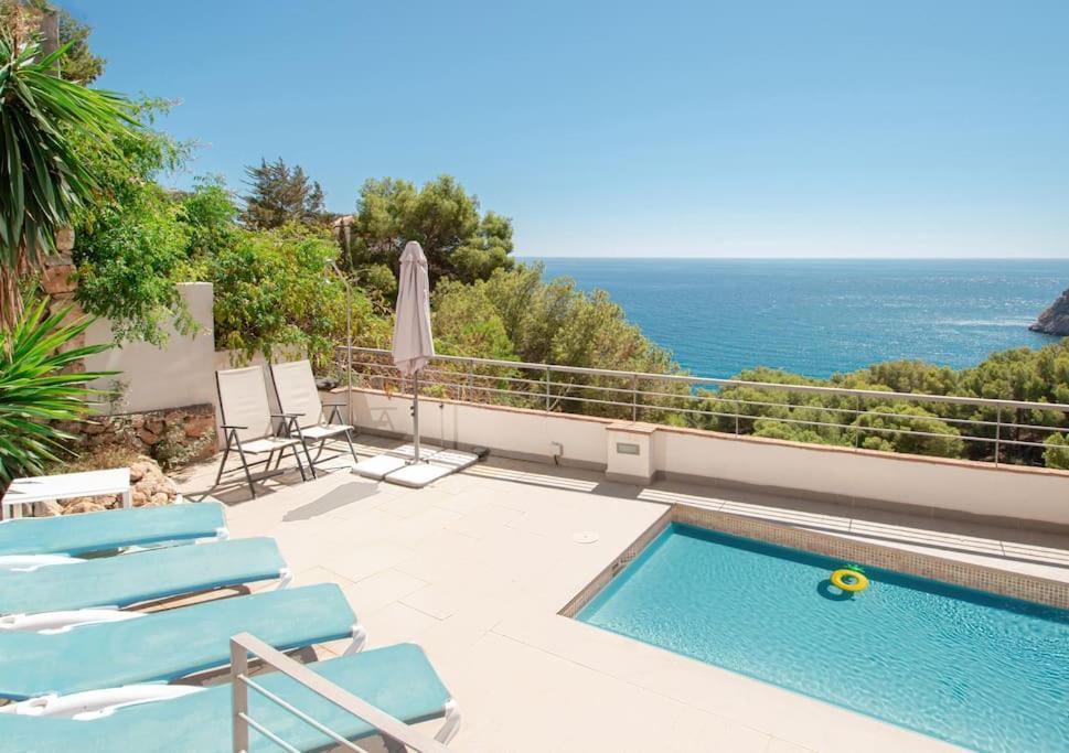 Sunny House With Great Sea Views, 3 Terraces, Private Heated Pool And Sauna La Herradura  Exterior photo